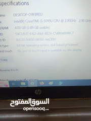  2 لاب توب hp ويندوز 10 رام 4 معالج i3 core