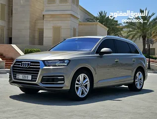  1 2016 Audi Q7 (New Shape) / Gcc Specs /Original Paint / Auto park / Panoramic Roof  Excellent overall