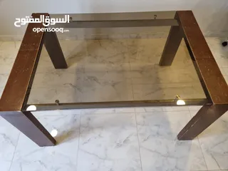  2 Glass top Dining Table