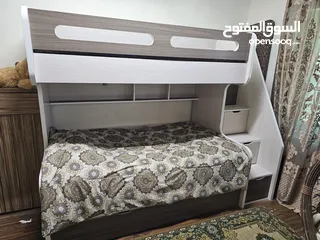  1 تخت خشب طابقين للبيع