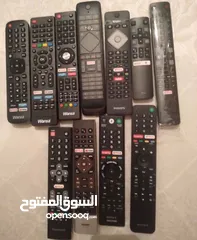  3 ريموتات تلفزيونات سمارت