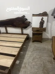  3 سرير من خشب الاشجار الطبيعي