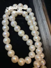  3 Fresh Water Pearls Mountain In Beautiful Necklace
