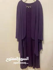  1 فستان بنفسجي للسهرات والخطوبه والاعراس خامه ممتازة واسعار منافسة