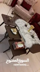  22 طاولات وسط وسيرفس متوفره  بعدة أشكال متنوعه منها مدور ومستطيل ومربع واحجام مختلفه وعده قياسات