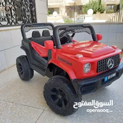  1 سيارة كهربائية على الشحن مع ريموت. بحالة ممتازة..