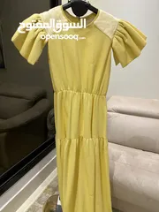  1 فستانpoca أصفر طويل