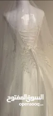  4 فستان زواج ابيض يلبسM و S