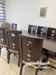  12 طاولة 8 كراسي تفصيل محلي خشب زان