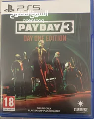  2 لعبة payday3 مستعملة شهر فقط