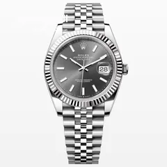  1 رولكس ديت جست رمادي جوبلي مقاس 41مم rolex datejust grey jubilee 41mm