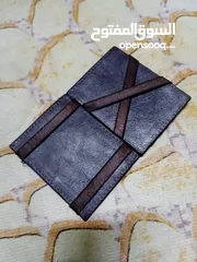  12 محفظة جلدية فاخرة وانيقة Massimo Dutti ماسيمو دوتي قابلة للطي لسحرية مصنوعة من الجلد الأصلي الطبيعي