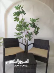  4 طقم جلسة خارجية أنيق ومريح استمتع بأوقات الراحة والاسترخاء في الحديقة أو       البلكونة مع هذا الطقم