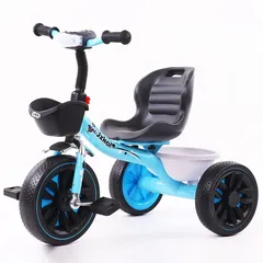  2 عرض خاص على الدراجة الثلاثية للاطفال موديل كشاف عجلات حجم كبير مع مسند للكرسي