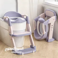 1 كرسي حمام لمساعدة وتعليم الاطفال