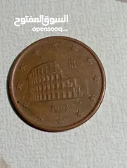  2 عملة نقدية 5Euro cent 2002