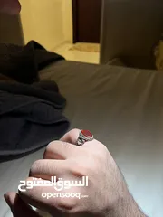  3 عقيق يماني مصور قلب صياغه الوليف