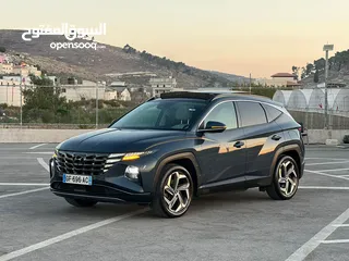  6 هونداي توسان/2022 Plug In فل الفل فتحة سقف بانوراما  4x4 ///271Hp   ( Haybrid) 1600cc