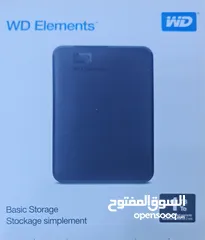  1 هارد خارجي 1000 GB  WD Elements