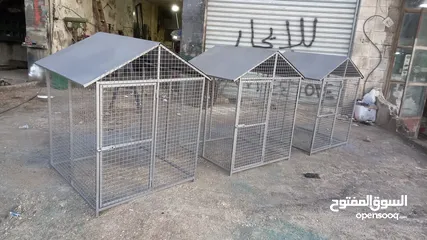  15 بيوت كلاب جيرمان روت وايلر حديد وشبك للحجز...