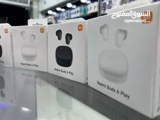  2 MI Buds 6 Play ( redmi ) سماعات شاومي الاصلية بودز 6 بلي الجديدة كليا بسعر اقتصادي و مواصفات ممتازة