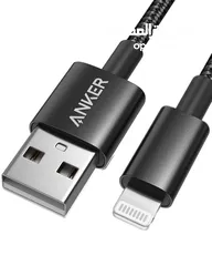  2 Original ANKER brand IPhone lightning data and charging cable