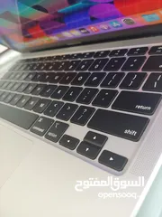  3 MacBook Air 2020 M1 Silver 8GB Ram 256GB SSD لابتوب ابل لون فضي
