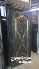  1 ابواب حديد تفصيل جديد ارتفاع 200 عرض  100