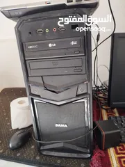  1 جهاز من نوع Lg مع شاشة acer مع كامل العدة من فأرة وكيبورد وسماعات