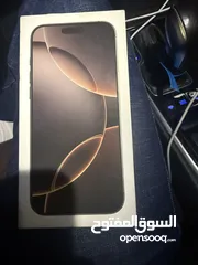  7 ايفون 16 برو ماكس   256 جيجا شرق اوسق كفاله لا شهر 12 لون صحراوي