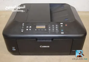  2 طابعة canon ملونة مع سكانر وفاكس ومعبالها حبر بس 130 شيقل