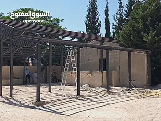  8 هنجر مطعم او كافيه او منزل)  Structural steel  للبيع .جديد ، لم يستعمل .. H ,90 kilograms ل  وزن كل