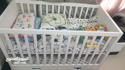  2 سرير أطفال قابل للتعديل طبقتين ( ايكيا )