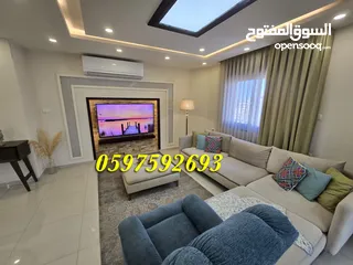  2 شقة فاخرة مفروشة للبيع رام الله الطيرة خلف جاسمن 185 م.