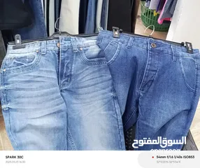 2 لقطة شروه بناطيل جينزات وكتان عدد 300رجالي جديد مقاس 29/30/32