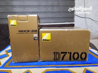  1 كاميرا نيكون 7100 d مع عدستها الاصليه وكاله و جميع اكسسواراها الاصلية