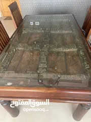  1 Antique Door Glass Dinning Table