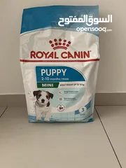  1 Royal canin dry food for puppy (8kg)