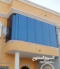  2 زجاج سكريت استركشر المنيوم جميع صيانه