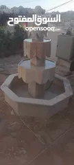  10 نوافير وشلالات وباربيكو وجميع انواع ديكورات الحجر الطبيعي  العنوان الزرقاء الجديده