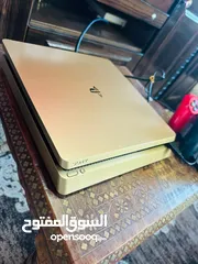  8 Playstation 4 Slim Gold Edition بلاستيشن 4 مهكر