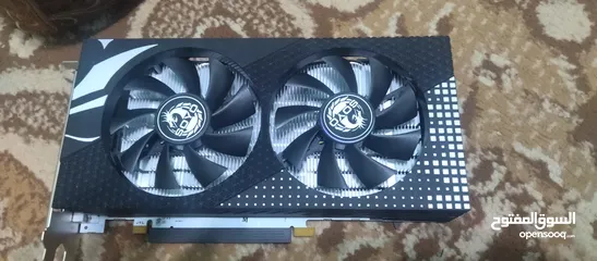  1 سماعة و كيبورت و كرت شاشة RX580 8GB للبيع
