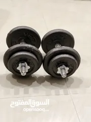  2 دامبلز وزن 30 كيلو مستعمل