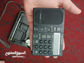  5 راديو SONY نادر جدا ياباني اصلي مع شنطته وكامل معداته