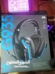  1 سماعات Logitech G935 wireless surrounded lightsync