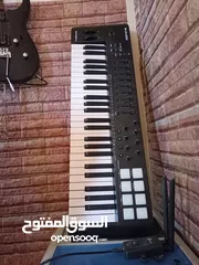  2 midi keyboard m audio oxygen 49 mkv اورج      usb with converter to usb cميدي