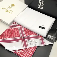  22 عرض خاص اطقم جديده اصدارات 2025 قماش مع الشماغ كارتير مونت بلانك اقنر جفنشي ملكي خاص مع المرفقات.