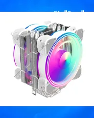  4 Alseye Halo H120D White RGB Air Cooler - مروحة لتبريد المعالج !