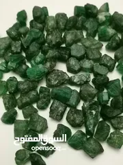  5 Emerelad زمرد اخضر طبيعي اصلي زامبيا سعر القيراط 100دولار.. طبيعي اصلي غير مسخن ولا معالج.  تحفه روع