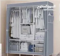  2 خزانة ملابس قماشية تستخدم لغرف نوم الأطفال و الكبار تحافظ على شكل الغرفة و لا تأخذ حيز و توفر مساحة